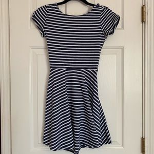 Striped skater dress